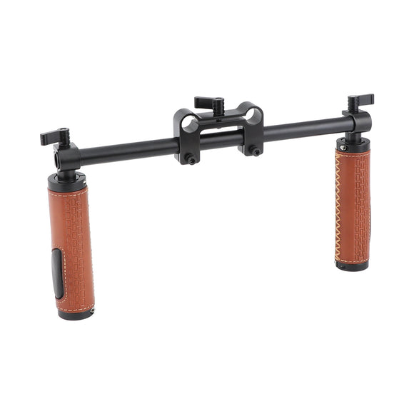 KAYULIN Handle Grips (Leather) Handlebar Support Kit for DSLR Camera Camcorder Shoulder Rig K0185