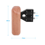 KAYULIN DSLR Wood Wooden Handle Grip Mount Support Left Handle for DV Video Cage Rig Camara Fotografia Accessories K0206